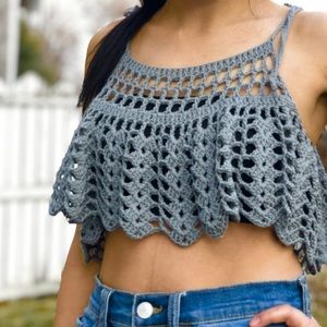 Flowy Lace Shell Summer Crop